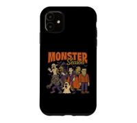 Custodia per iPhone 11 Halloween Mostri Retro Groovy 1960 Cartoon Spooky Stagione