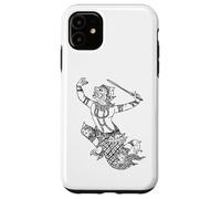 Custodia per iPhone 11 Hanuman Dio scimmia indù