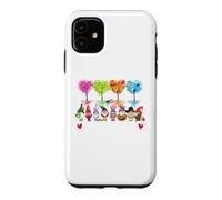 Custodia per iPhone 11 Happy Everything Gnomi Every Seasons All Year Tree