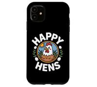 Custodia per iPhone 11 Happy Hens Vita Pollaio Uova Fresche