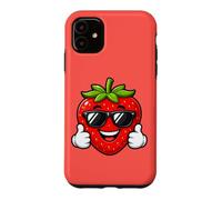 Custodia per iPhone 11 Happy Strawberry Pollice Up Summer Cool Vibes