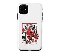 Custodia per iPhone 11 Harajuku Japanese Aesthetic Red Oni Demon Mask