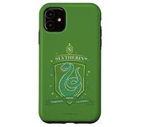 Custodia per iPhone 11 Harry Potter Hand Drawn Slytherin Shield
