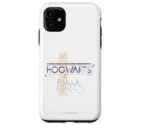 Custodia per iPhone 11 Harry Potter Hogwarts Castle Line Drawing