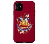 Custodia per iPhone 11 Harry Potter Watercolor Hogwarts Crest