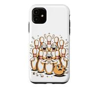 Custodia per iPhone 11 Hear the Ten Pins Laughing Bowling Bowler Pun