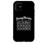 Custodia per iPhone 11 Heavy Metals Elementi Tavolo Divertente Scienza Umorismo Musica Rock