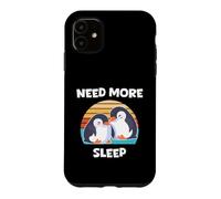 Custodia per iPhone 11 Ho bisogno di più sonno Un pinguino che dorme carino coppia che dorme prima di andare a letto