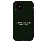 Custodia per iPhone 11 Ho guardato il video di sicurezza Design minimalista