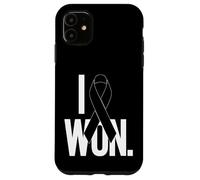 Custodia per iPhone 11 Ho indossato la consapevolezza del melanoma del nastro nero