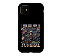 Custodia per iPhone 11 Ho messo il divertimento in funerale Tristo Mietitore Partito Bootleg Halloween
