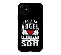 Custodia per iPhone 11 Ho un angelo in cielo e lo chiamo mio figlio ricordo