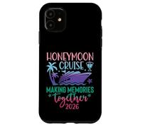 Custodia per iPhone 11 Honeymoon Cruise 2026 Just Married Matching Couples Vacation