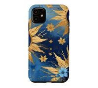Custodia per iPhone 11 Horror Strano Occhio Malvagio Blu Scuro