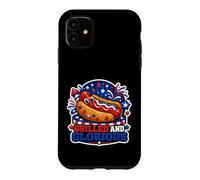 Custodia per iPhone 11 "Hot dog patriottico alla griglia e glorioso"