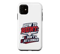 Custodia per iPhone 11 How To Bunt, Hit a Dinger Funny Baseball Player Home Run Fun