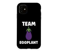 Custodia per iPhone 11 Humor food eggplant simple team eggplant