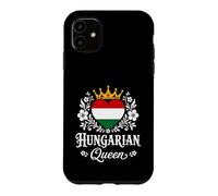 Custodia per iPhone 11 Hungarian Queen Hungary Flag Proud Hungarian Woman