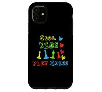 Custodia per iPhone 11 I bambini freddi giocano a scacchi per i giovani bambini del giocatore di scacchi matto