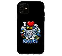 Custodia per iPhone 11 I Heart The Swirl Funny Storm Chaser