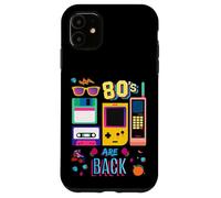 Custodia per iPhone 11 I Love 80's, Cool Vintage Retro 80's are Back Graphic Design