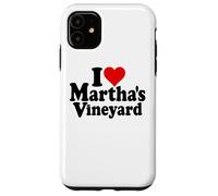 Custodia per iPhone 11 I LOVE HEART MARTHA'S VIGNETO MASSACHUSETTS