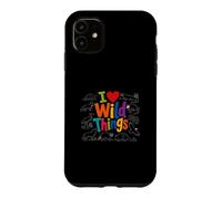 Custodia per iPhone 11 I Love Wild Things Cute Wildlife Nature Animal Lover