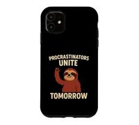 Custodia per iPhone 11 I procrastinatori si uniscono domani - Divertente bradipo pigro umorismo