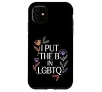 Custodia per iPhone 11 I Put The B In LGBTQ Identità Bi-Orgoglio |-