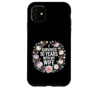Custodia per iPhone 11 I Survived 10 Years With My Wife -