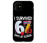 Custodia per iPhone 11 I Survived 67 + 33 Days School Kids Funny 100th Day School