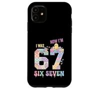 Custodia per iPhone 11 I was 6 Now I'm 7 Birthday Easter Day Boys Kids 67 Meme