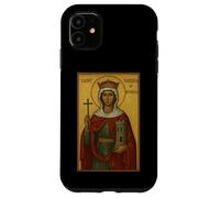 Custodia per iPhone 11 Icona cattolica di Santa Barbara di Nicomedia