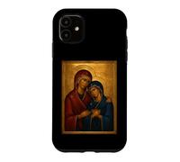 Custodia per iPhone 11 Icona cattolica ortodossa di Sant'Anna e Maria Madre di Dio
