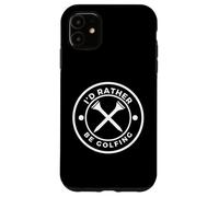 Custodia per iPhone 11 'I'd Rather Be Golfing' Funny Golf Tee with Crossed Tees