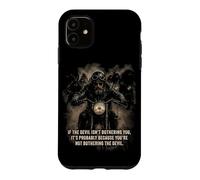 Custodia per iPhone 11 If The Devil Isn't Bothering You... Men Christian Motorcycle