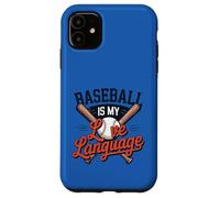 Custodia per iPhone 11 Il baseball è il mio amore Linguaggio Fan Giocatore Coach Amante dello sport