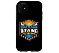 Custodia per iPhone 11 Il canottaggio alimenta il mio motto dell'atleta della squadra Soul Row