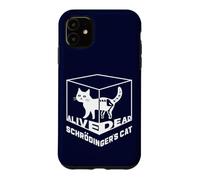 Custodia per iPhone 11 Il gatto di Double Schrodinger Dead & Alive Quantum Physics