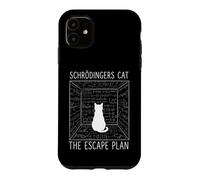 Custodia per iPhone 11 Il gatto di Schrodinger The Escape Plan Funny Science Cat
