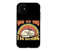 Custodia per iPhone 11 Il gatto non fa niente. Felino assonnato e stanco