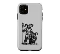 Custodia per iPhone 11 Il guardiano demoniaco Azazel e il suo compagno di capra