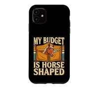 Custodia per iPhone 11 Il mio budget è l'umorismo equestre a forma di cavallo