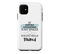 Custodia per iPhone 11 Il mio cane Redtick Coonhound non è viziato solo ben addestrato