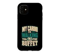 Custodia per iPhone 11 Il mio cardio sta camminando verso la crociera a buffet