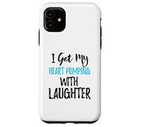 Custodia per iPhone 11 Il mio cuore batte forte dalle risate