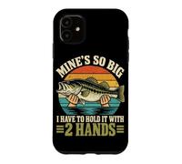 Custodia per iPhone 11 Il mio è così grande che devo tenerlo con 2 mani divertente pesca