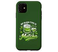 Custodia per iPhone 11 Il mio gruppo sanguigno è Matcha IV Bag Green Latte Drink