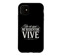 Custodia per iPhone 11 Il mio redentore vive il lavoro in versi della Bibbia cristiana 19:25