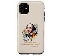 Custodia per iPhone 11 Il mio regno per un cavallo citazione di Shakespeare